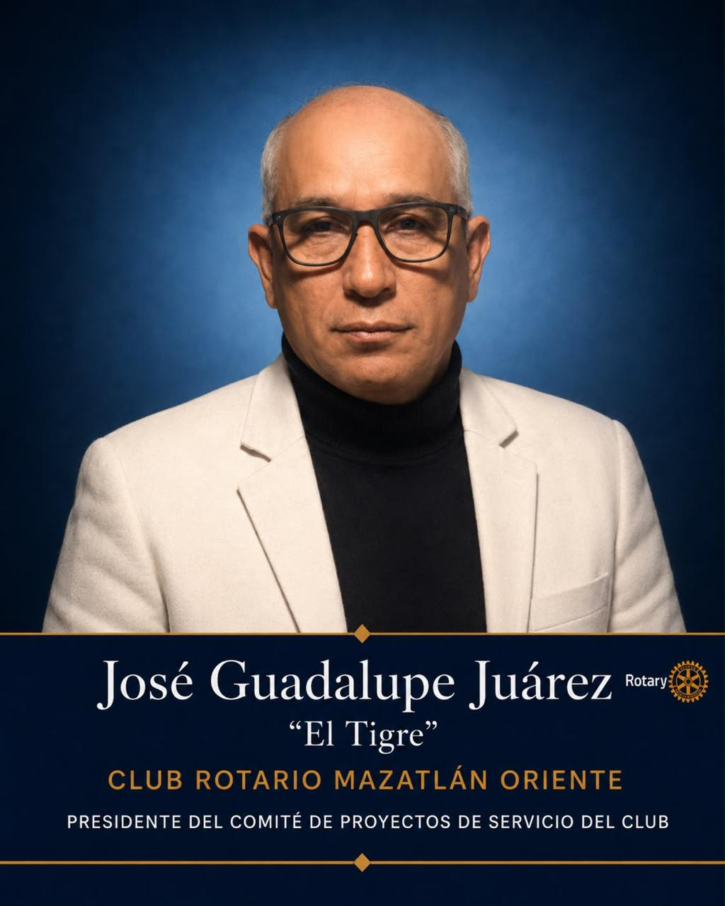 José Guadalupe Juárez, Presidente del Comité de Proyectos de Servicio del Club Rotario Mazatlán Oriente